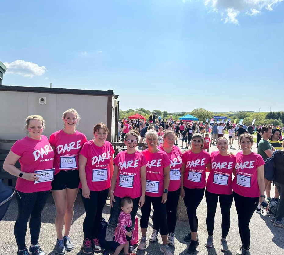 Penderlaw team before the Pretty Muddy 5k in 2023